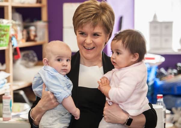 Nicola Sturgeon's government is keen to give all new parents a helping hand - whether they need it or not. Picture: John Devlin