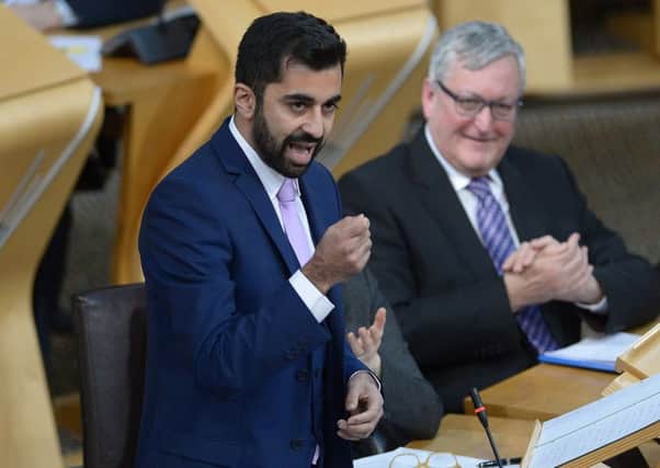 Transport Minister Humza Yousaf outlines his plans to the Scottish Parliament. Picture: Neil Hanna