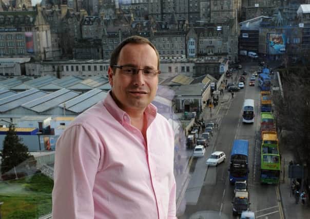 Gareth Williams CEO and founder of Skyscanner - the online flight search website is pictured at his office in Edinburgh's Princes street.   Pic Ian Rutherford