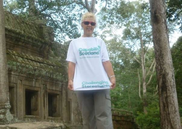 Ann James completed  the Angkor Wat Trek for Capability Scotland