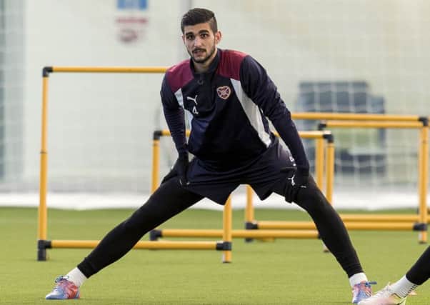 Igor Rossi in training ahead of tomorrow's clash with Motherwell