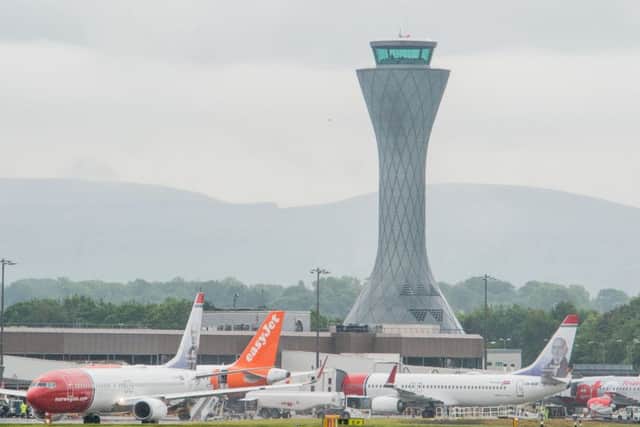Edinburgh Airport flight paths are being altered. Picture: Ian Georgeson