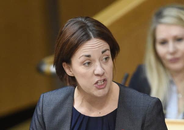 Kezia Dugdale has called on rail fares to be freezed. Picture: Greg Macvean