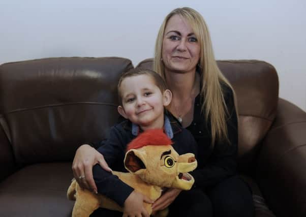 Declan Jardine, six, and his mum Vicky have benefitted from the work of the cancer charity CCLASP. Picture: TSPL