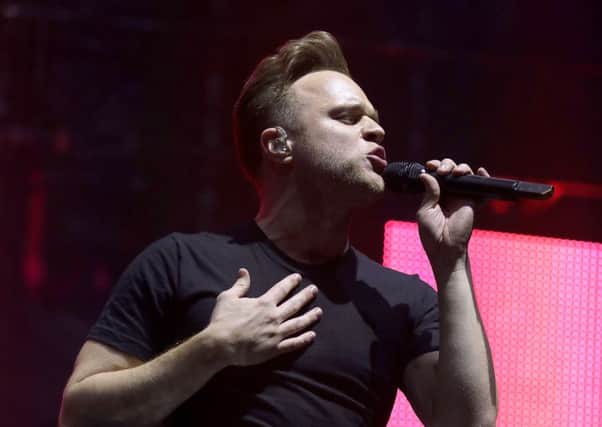 Olly Murs performs on stage during Free Radio Live. Picture; Getty