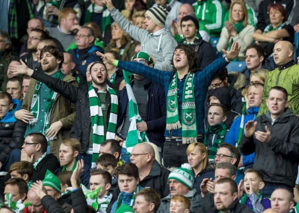Hibs fans have backed their team in numbers this season. Pic: SNS
