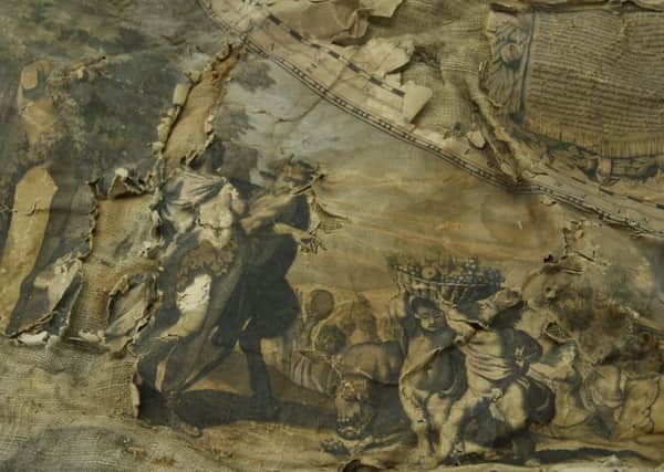 A rare antique map that was found stuffed up a chimney in Aberdeen.