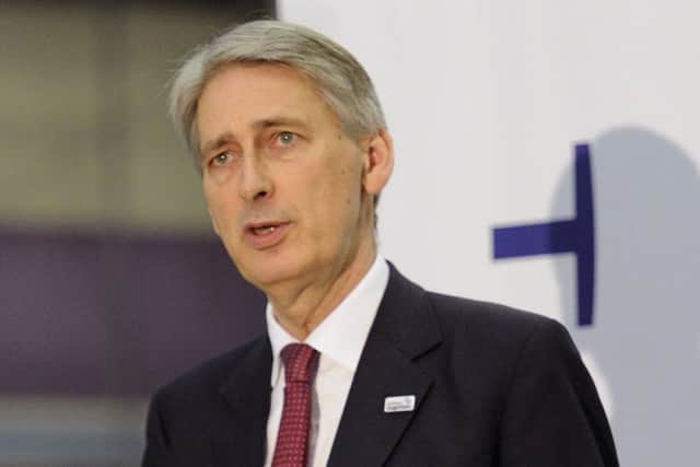 Philip Hammond in Glasgow. Picture; John Devlin