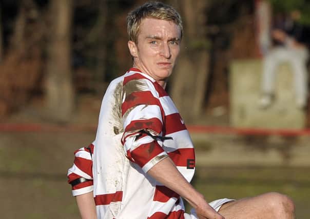 Stuart Roseburgh dislocated his knee cap while at Bonnyrigg Rose, the injury finally leading to an operation