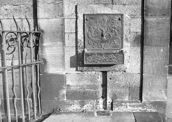 The Witches Well set into the wall of Edinburgh Castle esplanade. It commemorates the hundreds of witches persecuted and burnt at the stake on that site. Picture: TSPL