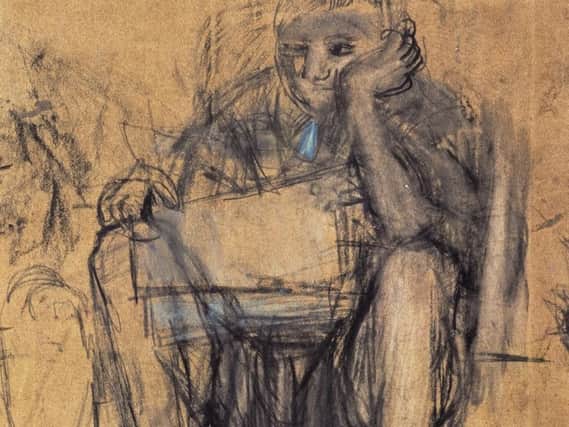A previously-unseen drawing by Joan Eardley from the new exhibition.