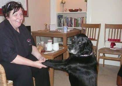 Lesley Winton is launching the Christmas drive in memory of her lab Mr T.