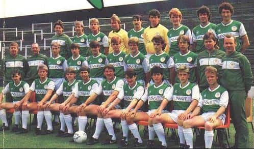 Hibs team pic 1985-86

Gordon Neely is second from the right in second row (beside Tommy Craig)