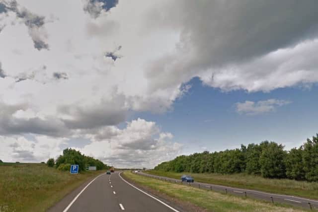 The incident took place half a mile north of Dunbar. Picture; Google