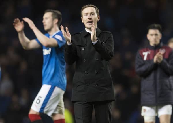 Hearts head coach Ian Cathro has assured the Hearts support that the team will improve after defeat at Rangers. Pic: SNS
