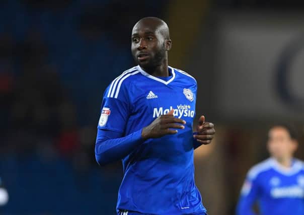 Cardiff defender Sol Bamba was sent off in the Bluebirds' away match at Ipswich. Pic: Getty