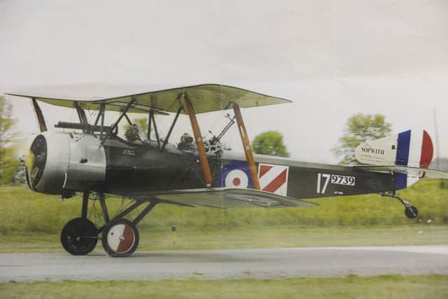 A group of dedicated retirees are building from scratch a Sopwith World War One fighter plane from drawings from 1916 at East Fourtune airfield. This is what the plane will eventually look like.