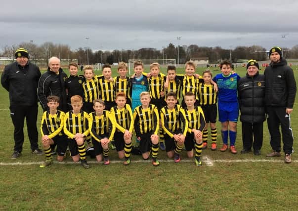 Hutchison Vale 13s got in front early during their match at Peffermill 3G and never looked back