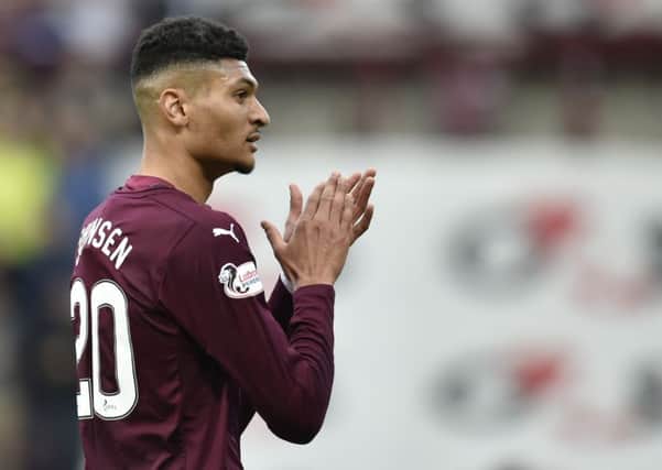 Bjorn Johnsen has been in good form for Hearts after a slow start. Pic: SNS