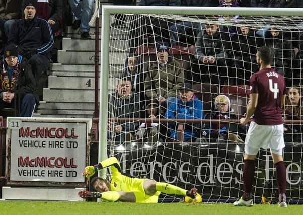 Hearts' players and fans were stunned to concede an equaliser just after half-time