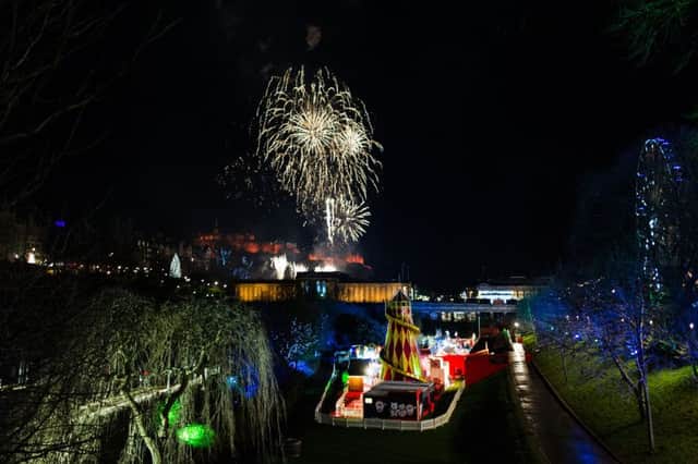 The Hogmanay celebrations Edinburgh. Pic; Steven Scott Taylor