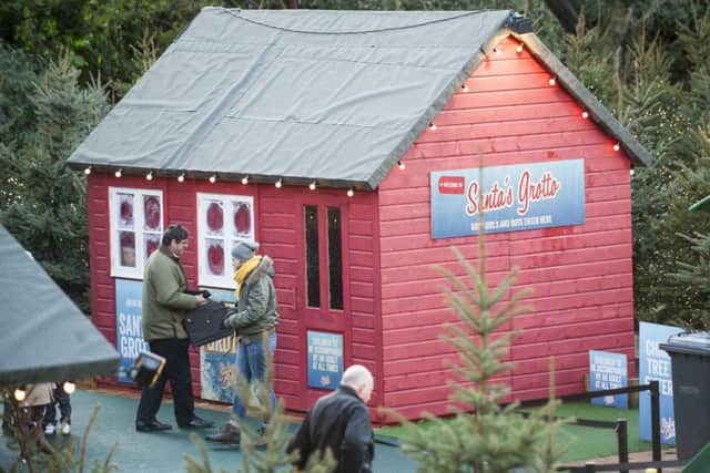 Santa's Grotto at West Princes Street Gardens. Picture: Ian Georgeson