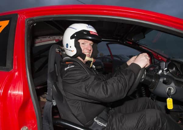 Neil Lennon enjoyed a day out at Knockhill Racing Circuit as part of the Ladbrokes Football Star In A Rally Car event