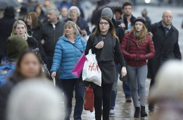Shoppers have been hitting Princes Street and other city centre destinations in droves. Picture: Neil Hanna