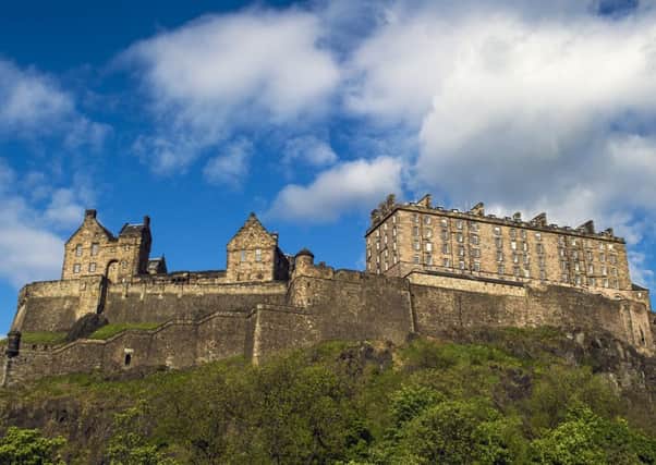 The man fell from Edinburgh Castle Rock.