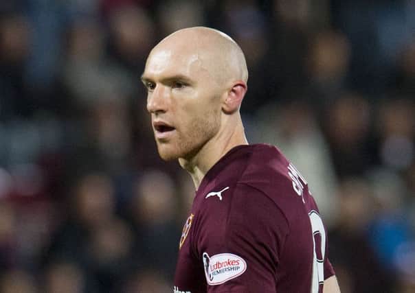 Conor Sammon was singled out for criticism by the Hearts fans on Saturday