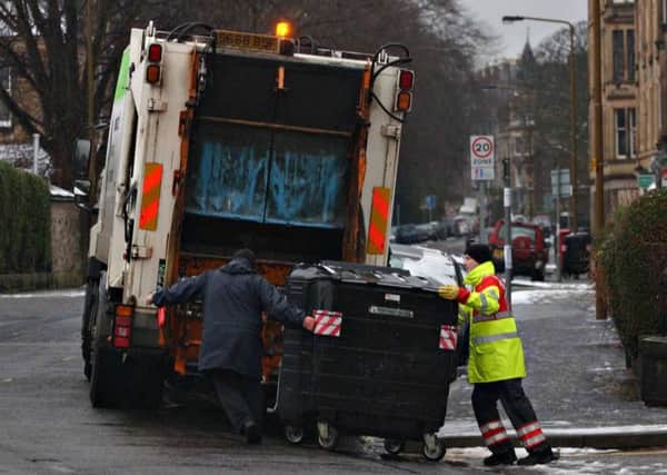 Binmen collect rubbish at Christmas. Picture: Toby Williams