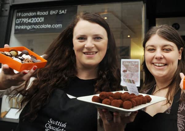 Edinburgh Chocolate Festival organisers Jo Fraser (left) and Sharon McNeil (right).