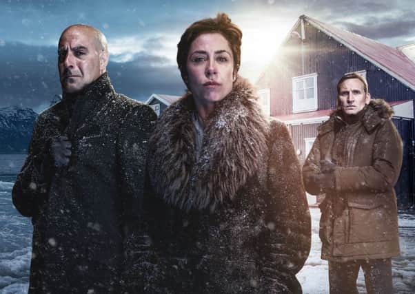 Stanley Tucci, Sophie Grabol and Christopher Eccleston in Fortitude