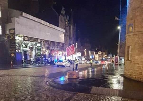 The assault is said to have taken place at around 5:55pm outside the Radisson Blu on Edinburgh's High Street. Picture: Matthew Catlow