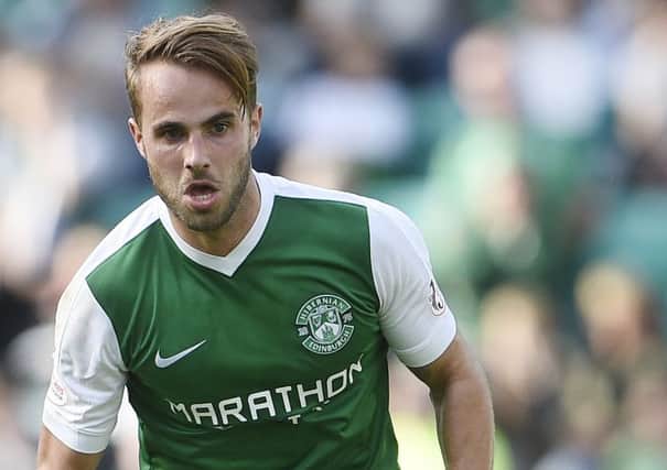 Hibs midfielder Andrew Shinnie is on loan from Birmingham City. Pic: SNS