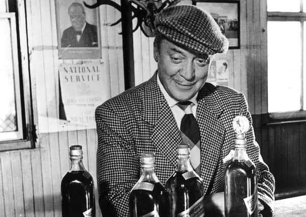 Basil Radford in a scene from the film 'Whisky Galore!"