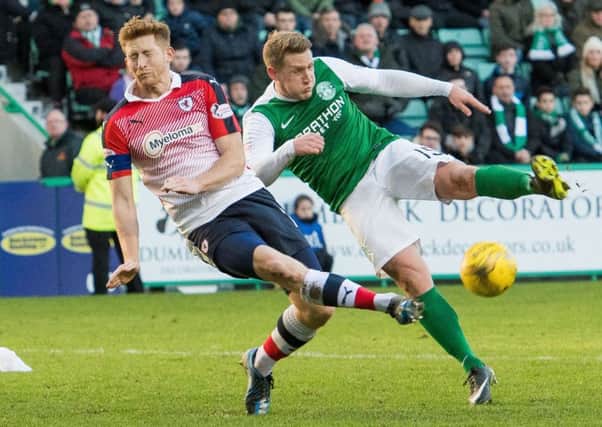 Hibs were held by Raith at Easter Road on Saturday and are needing to kick-start their season. Pic: Ian Georgeson