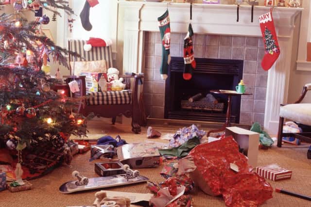 The Christmas wreckage can prove a sorry sight. Picture: Getty