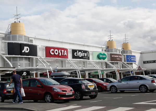 Fort Kinnaird, where people were queuing from 2am. Picture: Scott Louden