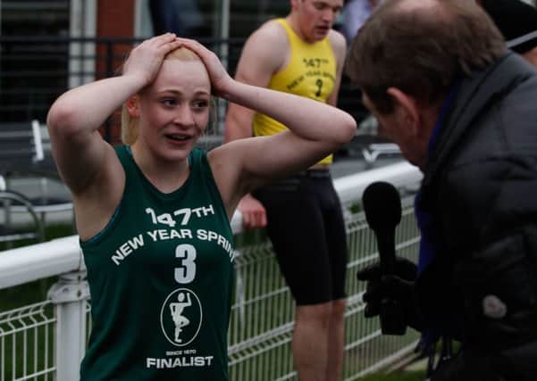 Jaz Tomlinson became the first woman to win the New Year Sprint last year