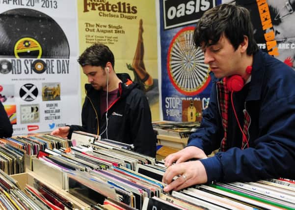 Record shops can still play a part in reaching people with music that is still tangible. Picture: Ian Rutherford