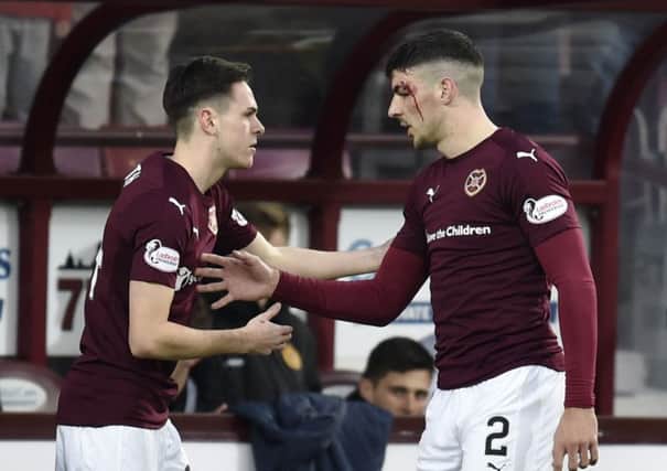 Liam Smith, left, will deputise for Callum Paterson, right, for tonight's match against Aberdeen. Pic: SNS