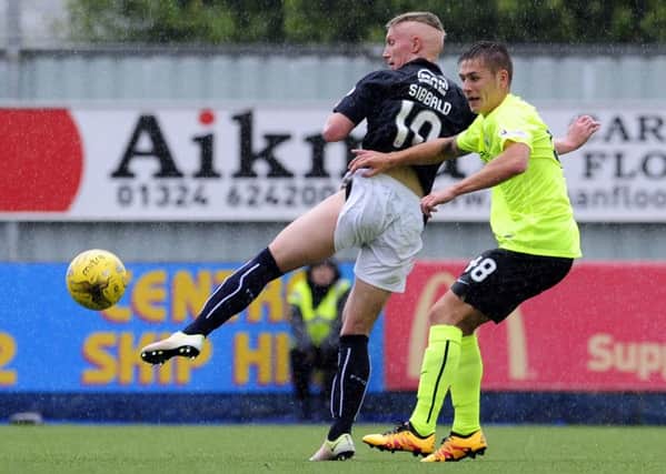 Scott Martin started for Hibs against Falkirk on the opening day of this season. Pic: Michael Gillen