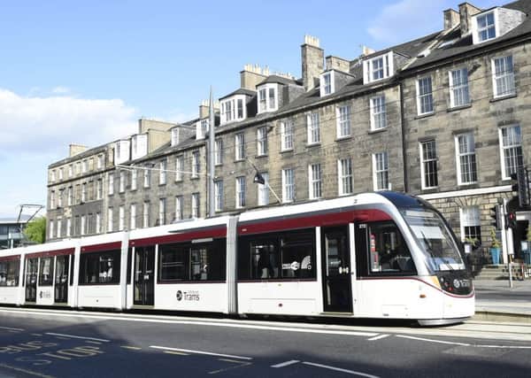 Edinburgh Tram at its current final destination of York Place