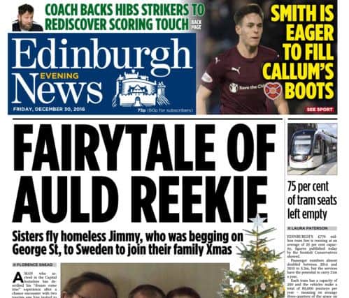 The front page story of Jimmy Fraser.