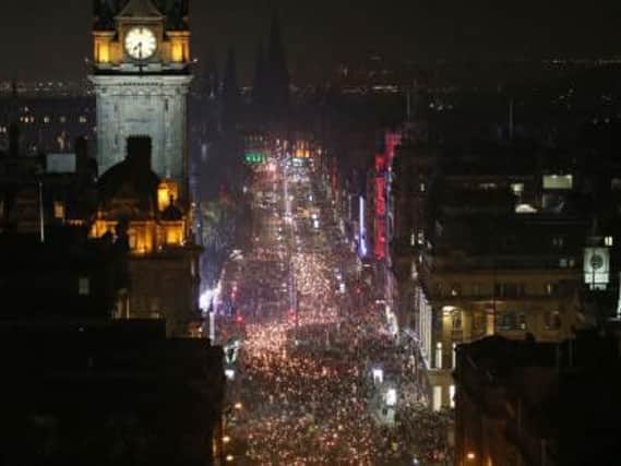 More than 150,000 people are expected to attend Edinburgh's three-day Hogmanay festival.