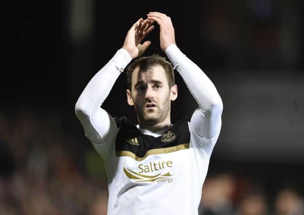 Niall McGinn's contract at Aberdeen expires in the summer. Pic: SNS