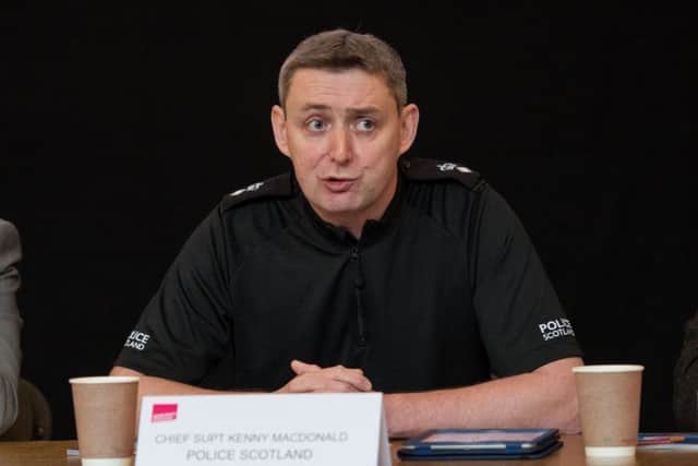 Chief Sup Int Kenny MacDonald
 announced a major crackdown planned in Edinburgh. Picture; Ian Georgeson