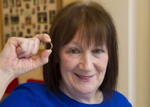 Carol Drummond a housekeeper at the Innkeeper Lodge in Costorphine  found a wedding ring lost by a guest during their stay over Christmas.  Picture Ian Rutherford