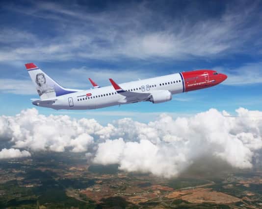 Budget airline Norwegian hopes to start a fares war with other carriers when it launches flights between Edinburgh, New York and Boston in June for an average of Â£200 return, as it announced 130 jobs in Edinburgh